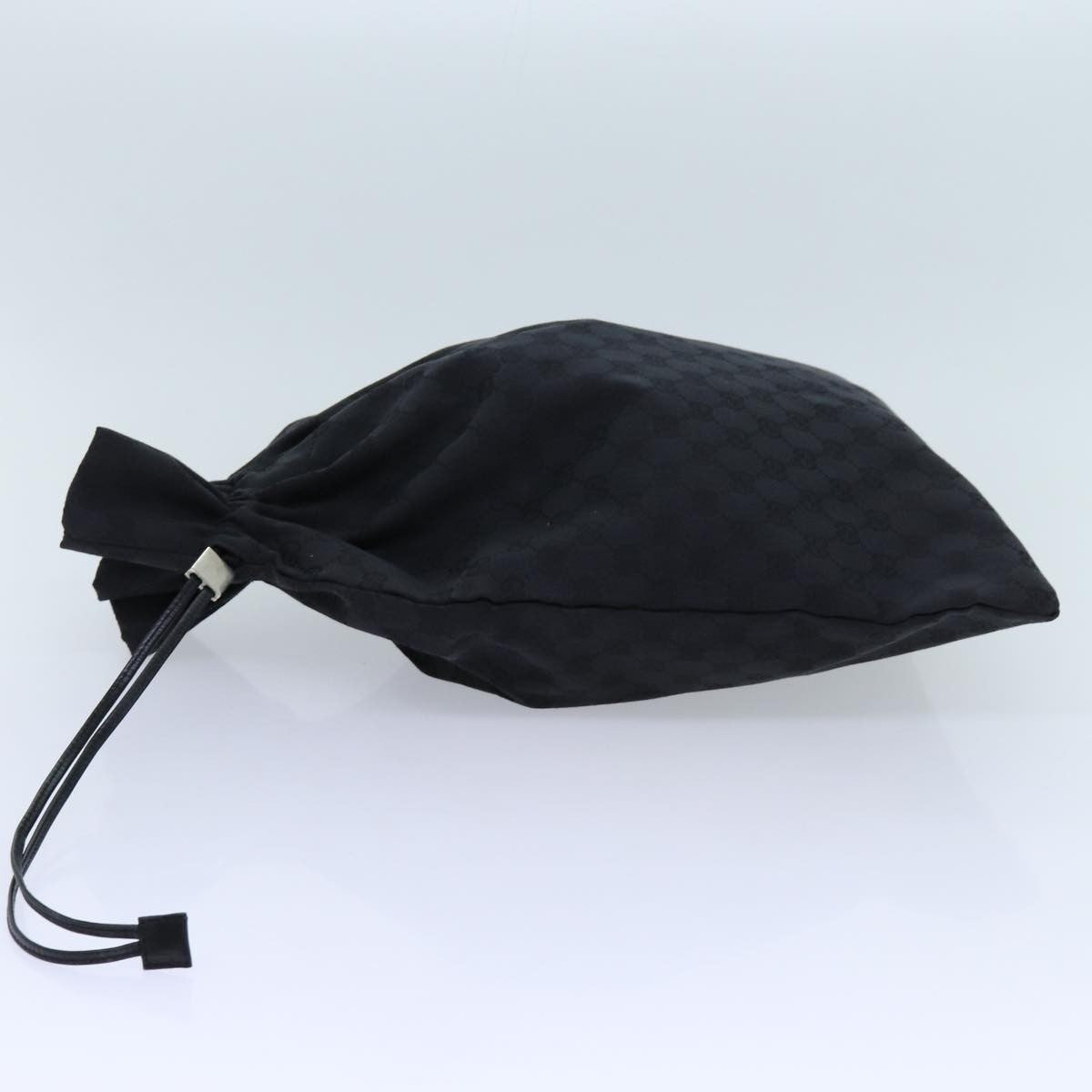 Gucci Vintage Web Drawstring Bucket Bag GG Coated Canvas, BLACK, CANVAS, Clutche & pouche
