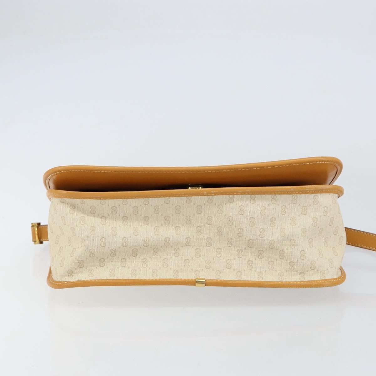 Gucci Vintage Web Sherry Line Handbag Micro GG Canvas, BEIGE, CANVAS, Shoulder bag