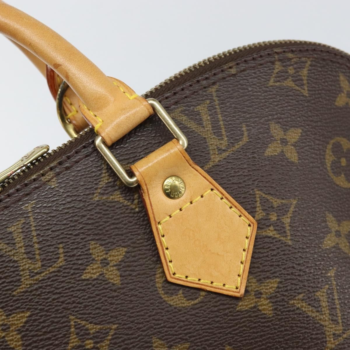 Louis Vuitton Alma Handbag Monogram Canvas, BROWN, CANVAS, Handbag