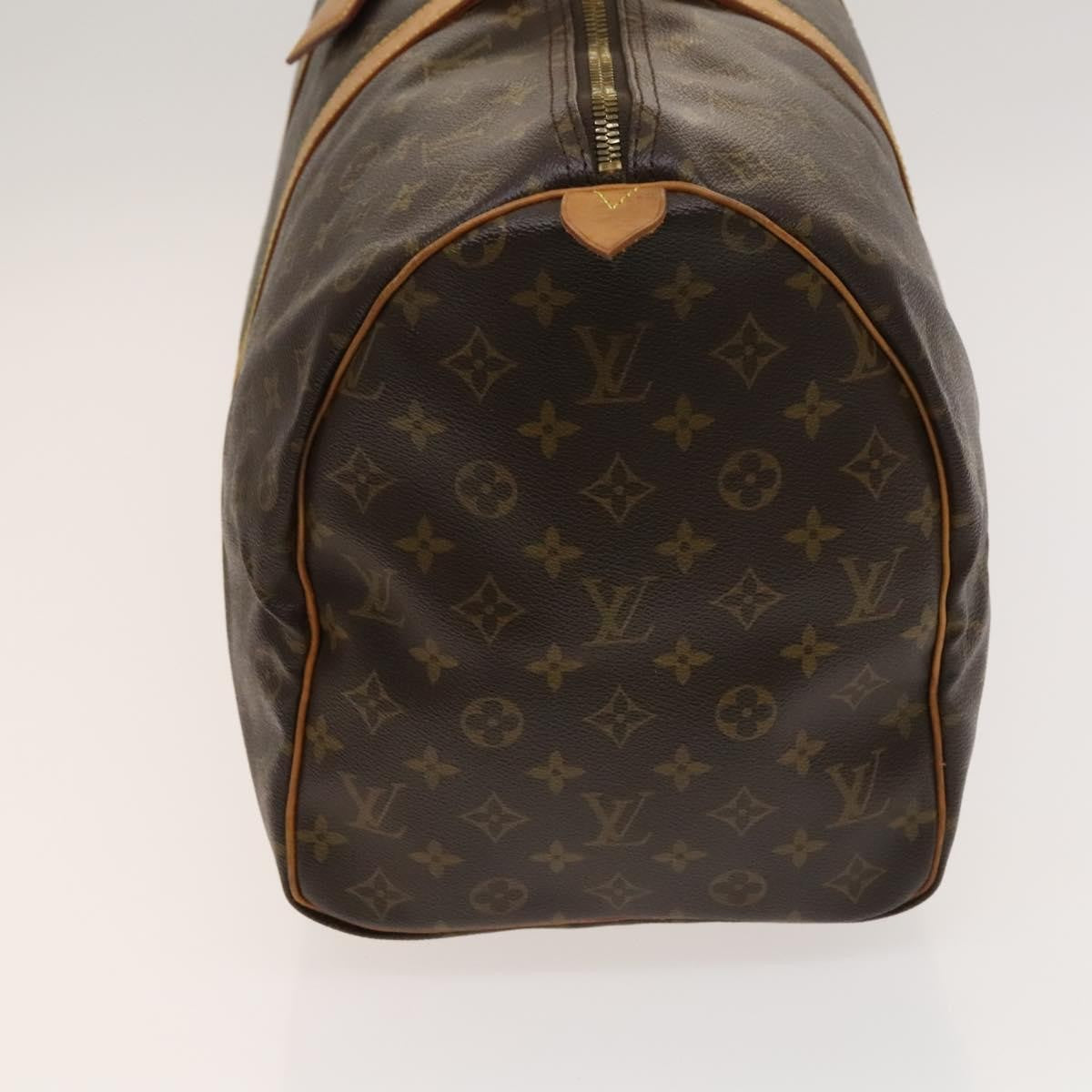 Louis Vuitton Keepall Bag Monogram Canvas, BROWN, CANVAS, Travel bag