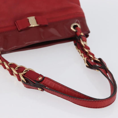 Salvatore Ferragamo Vala tote Leather, RED, LEATHER, Tote bag