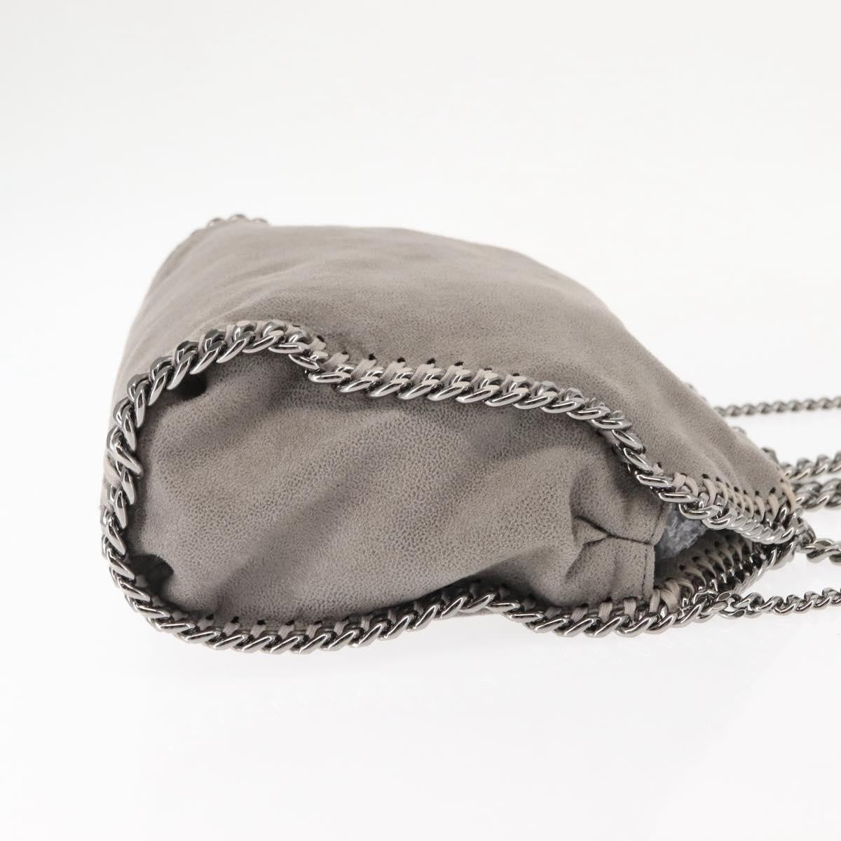 Stella McCartney Falabella Fold Over Crossbody Bag Suede, GRAY, SUEDE, Crossbody bag