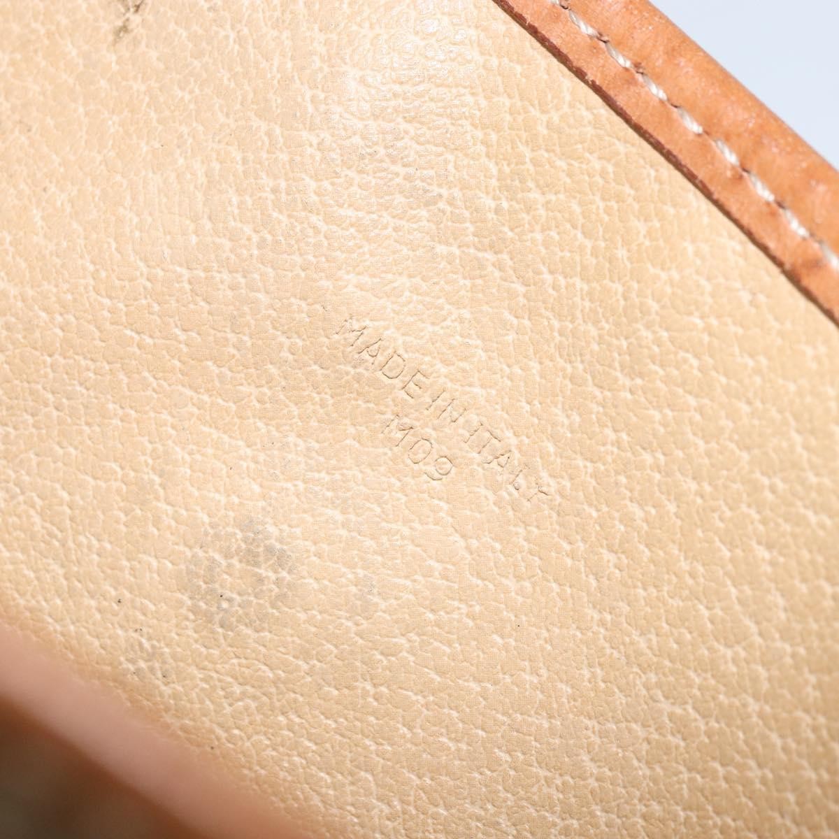 Celine Circle Logo Macadam Pouch Canvas and Leather, BEIGE, CANVAS, Clutche & pouche