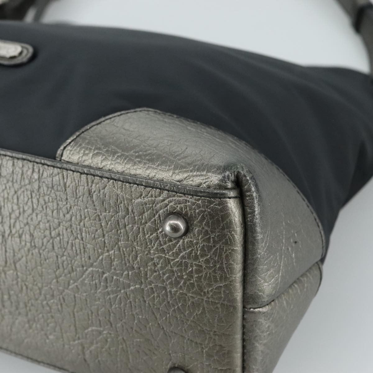 Burberry Vintage Shoulder Bag Nylon, BLACK, NYLON, Shoulder bag