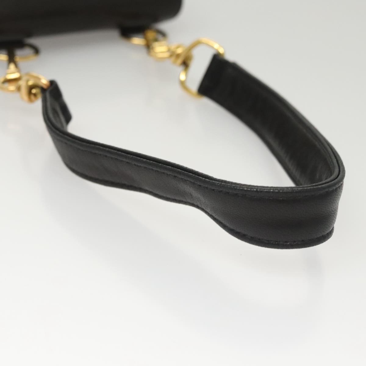 Chanel Vintage Button Waist Bag Quilted Lambskin, BEIGE, LEATHER, Clutche & pouche