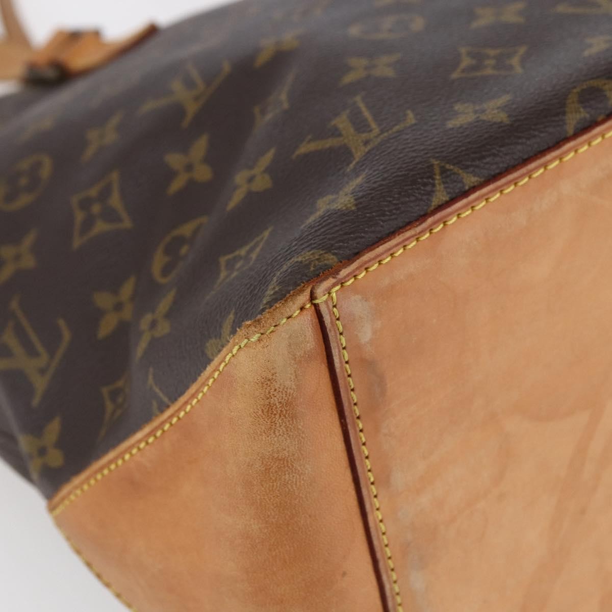 Louis Vuitton Cabas Mezzo Monogram Canvas, BROWN, CANVAS, Tote bag
