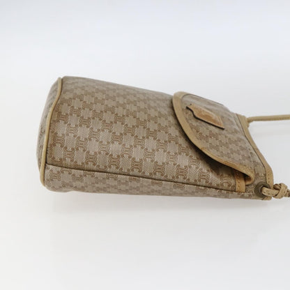 Celine Vintage Macadam Shoulder Bag Canvas, BEIGE, CANVAS, Shoulder bag