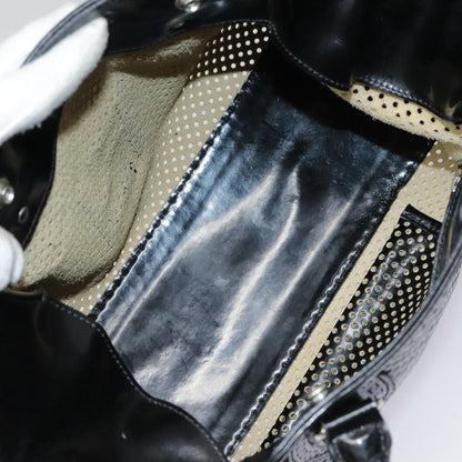 Fendi Bag Du Jour Perforated Leather, BLACK, LEATHER, Handbag