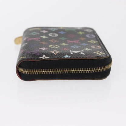 Louis Vuitton Porte-Monnaie Zippy Wallet Monogram Multicolor, BLACK, CANVAS, Wallets