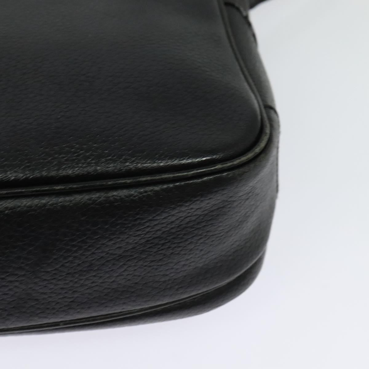 Burberry Vintage Crossbody Bag Leather, BLACK, LEATHER, Shoulder bag