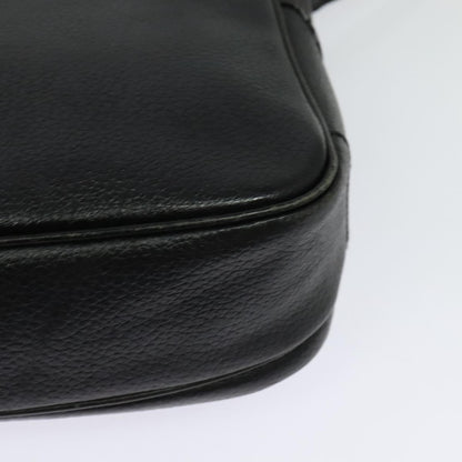 Burberry Vintage Crossbody Bag Leather, BLACK, LEATHER, Shoulder bag