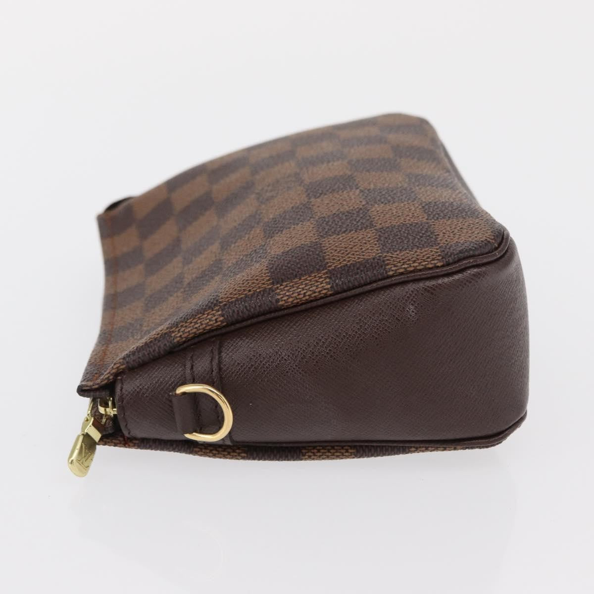 Louis Vuitton Trousse Make Up Bag Damier, BROWN, CANVAS, Clutche & pouche