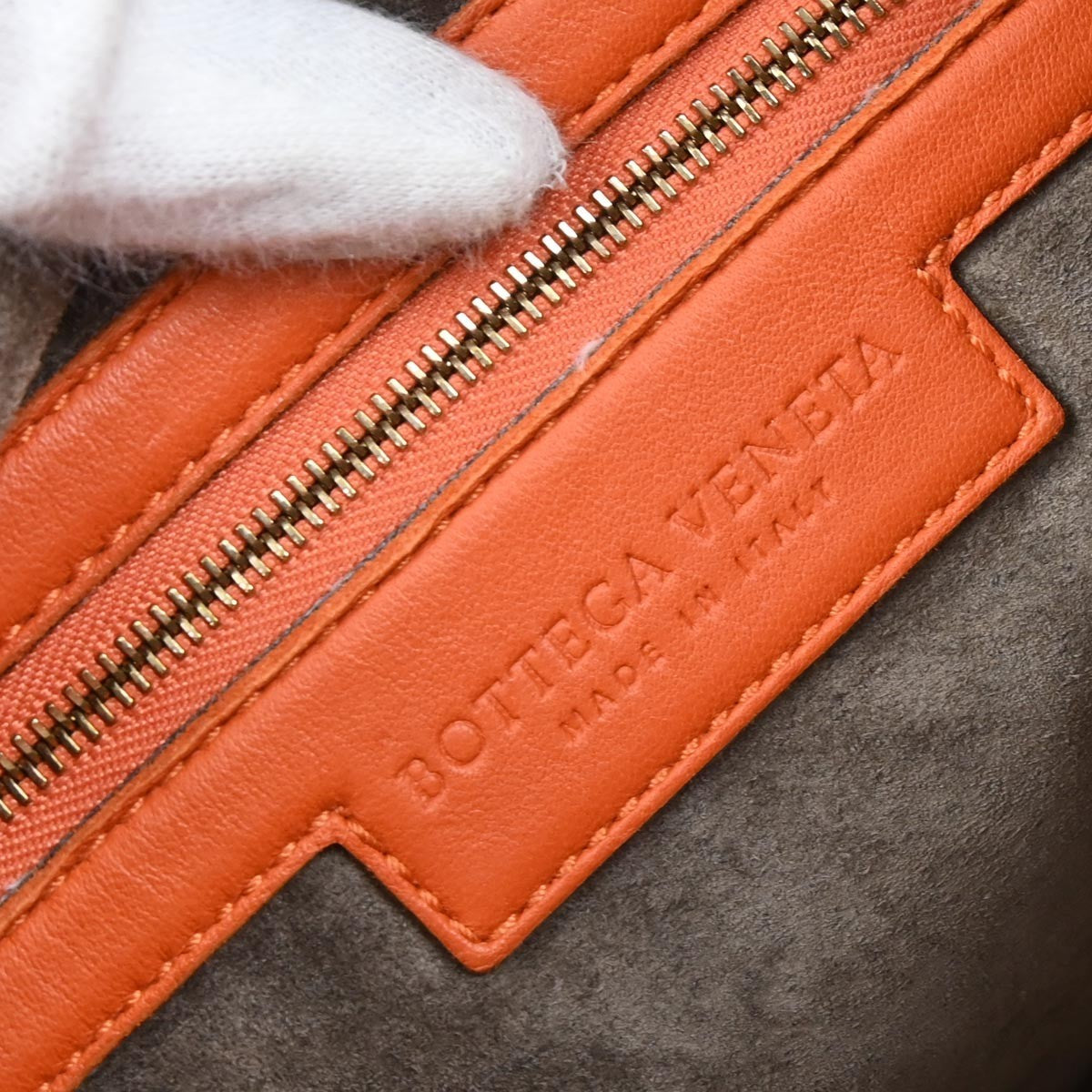 Bottega Veneta Hop Hobo Intrecciato Leather, ORANGE, LEATHER, Handbag