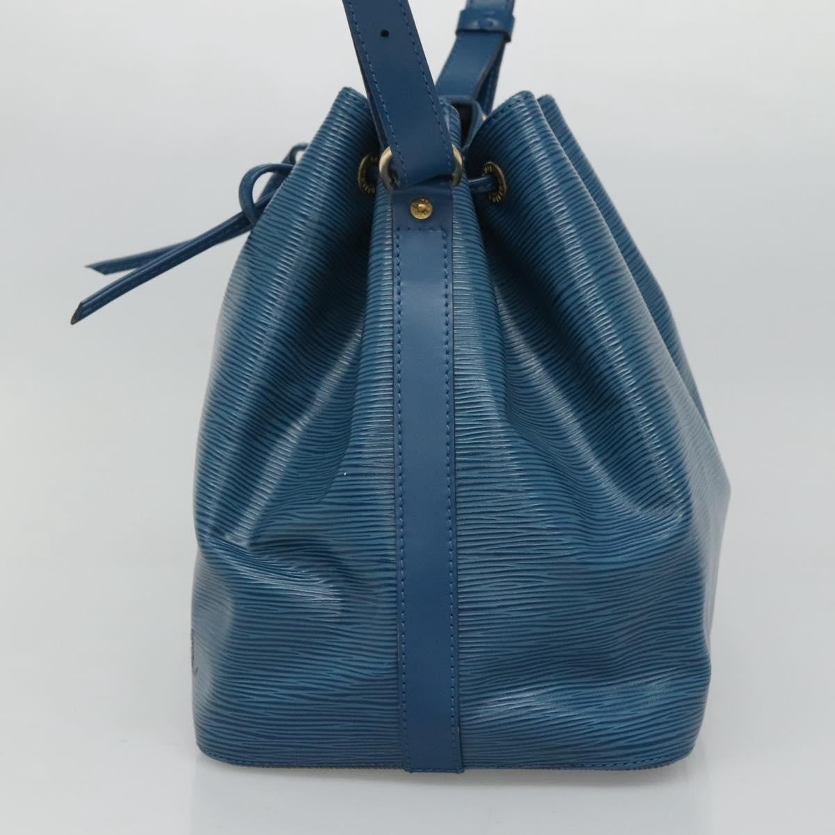 Louis Vuitton Petit Noe Handbag Epi Leather, BLUE, LEATHER, Handbag