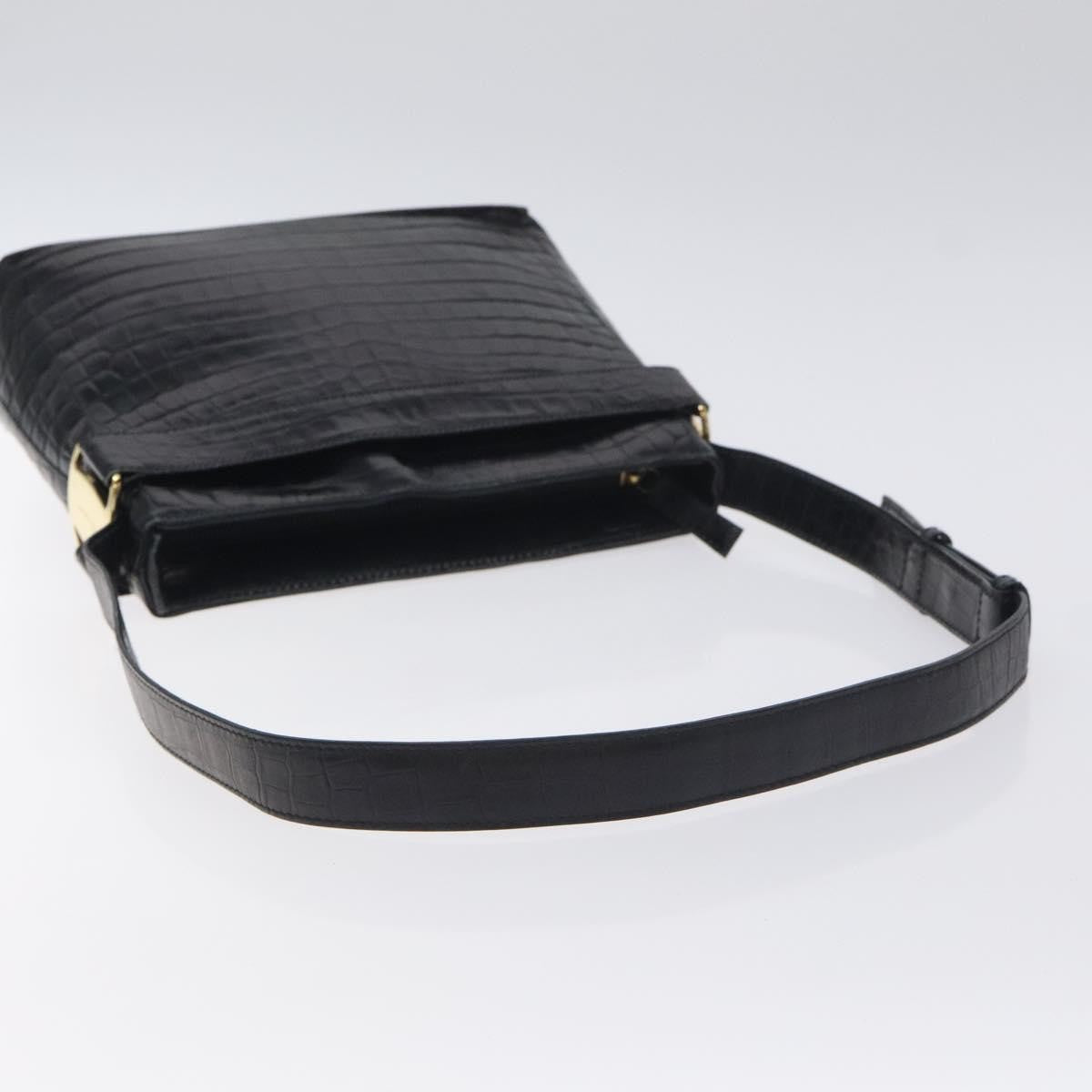 Salvatore Ferragamo Vara shoulder Bag Leather, BLACK, LEATHER, Shoulder bag