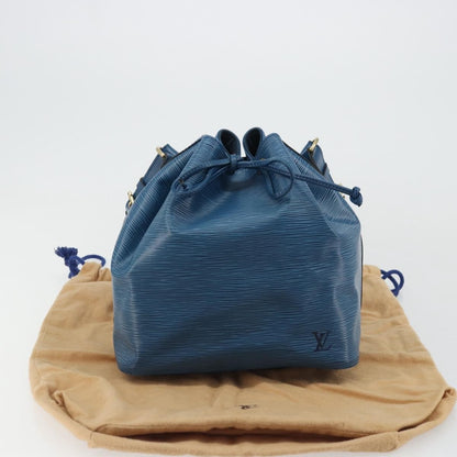 Louis Vuitton Petit Noe Handbag Epi Leather, Blue, Leather, Shoulder Bag