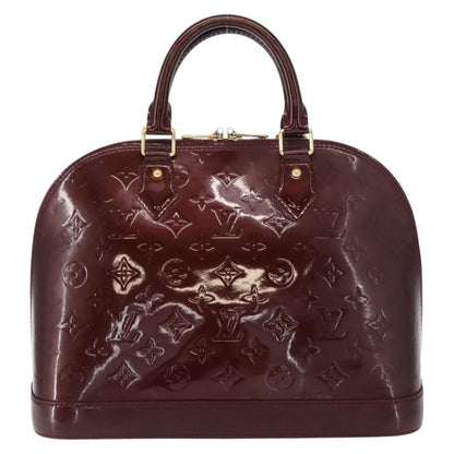 Louis Vuitton Alma Handbag Patent Leather, BURGUNDY, PATENT_LEATHER, Handbag