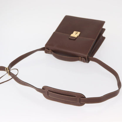 Gucci Vintage Shoulder Bag Leather, BROWN, LEATHER, Shoulder bag
