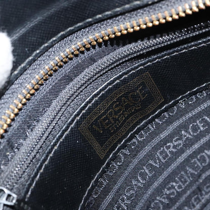 Versace Vintage Handbag Leather, BLACK, LEATHER, Handbag