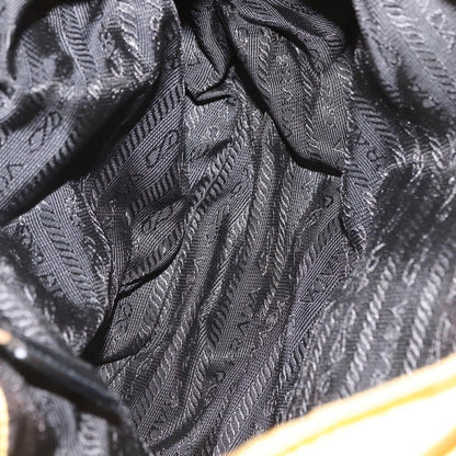 Prada Buckle Messenger Bag Tessuto, YELLOW, NYLON, Shoulder bag