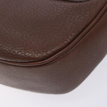 Burberry Flap Shoulder Bag Leather, BROWN, LEATHER, Shoulder bag