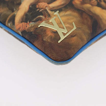 Louis Vuitton Pochette Clutch Limited Edition Jeff Koons Monet Print Canvas, Multicolour, Canvas, Clutch
