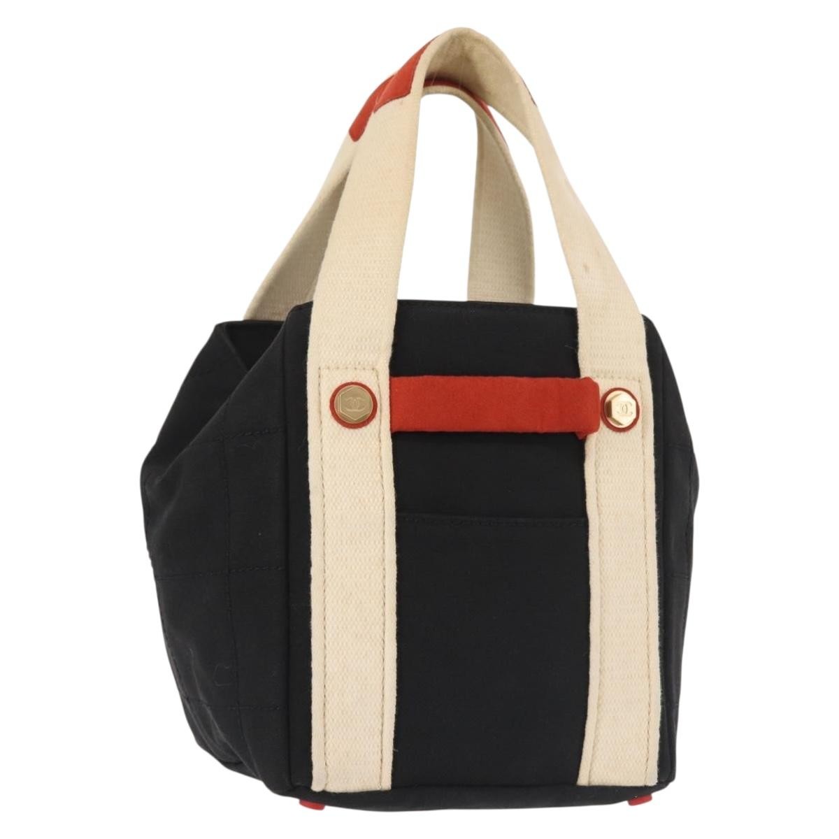 Chanel Chocolate Bar Coco Mark handbag Canvas, NAVY, CANVAS, Handbag