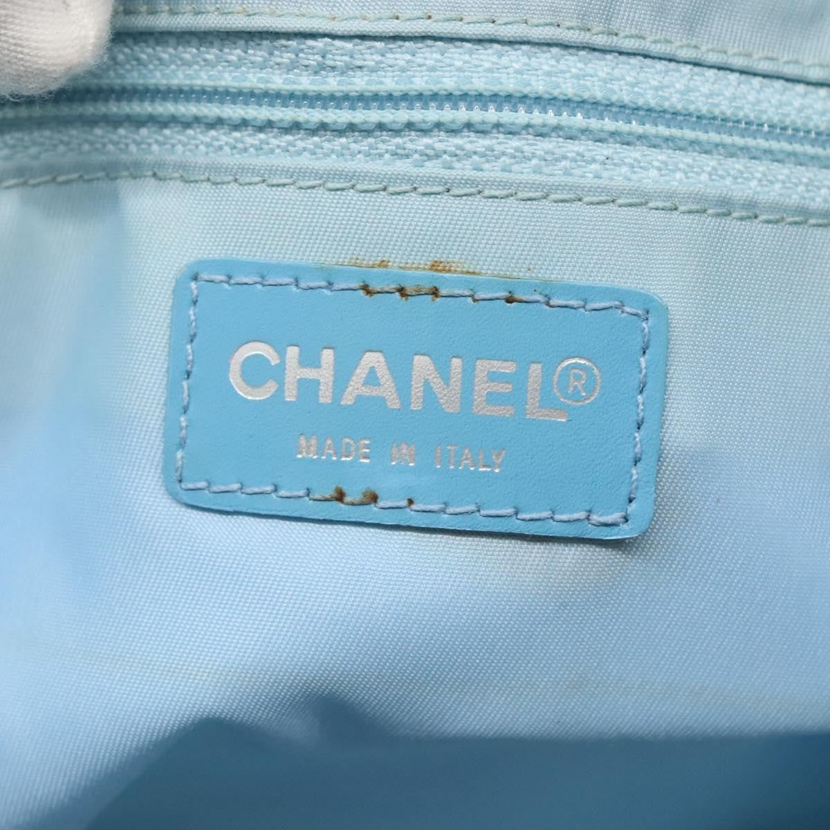 Chanel Travel Line Tote Nylon, BLUE, NYLON, Tote bag