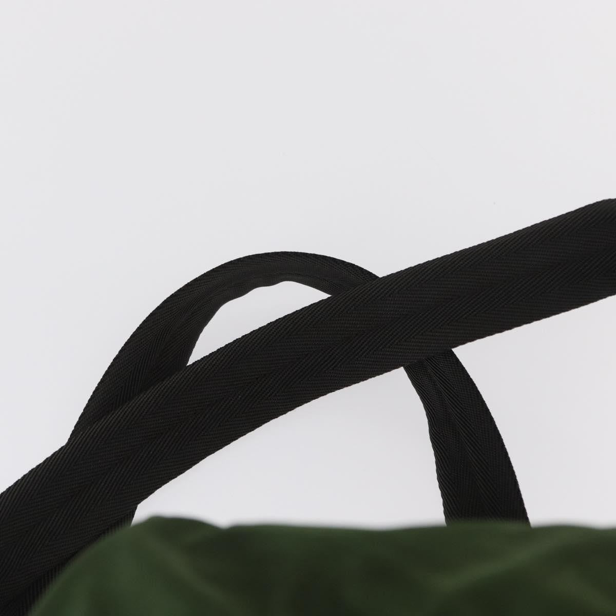Prada Double Front Pocket Backpack Tessuto, Khaki, Nylon, Backpack