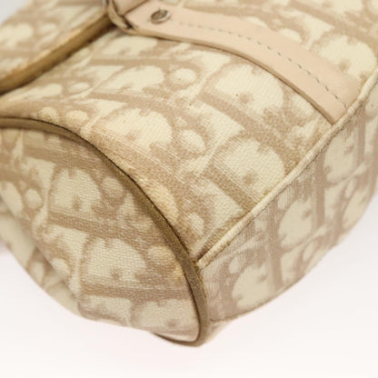 Christian Dior Vintage Trotter Romantique Flap Bag Diorissimo Coated Canvas, BEIGE, CANVAS, Handbag