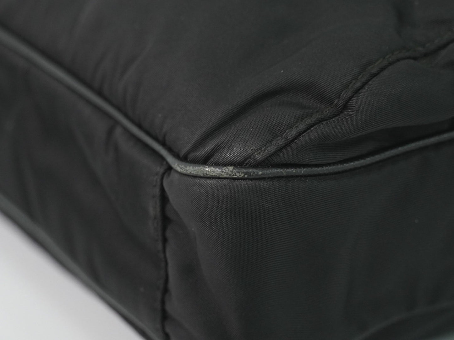 Prada Double Pocket Zip Messenger Tessuto, BLACK, NYLON, Shoulder bag