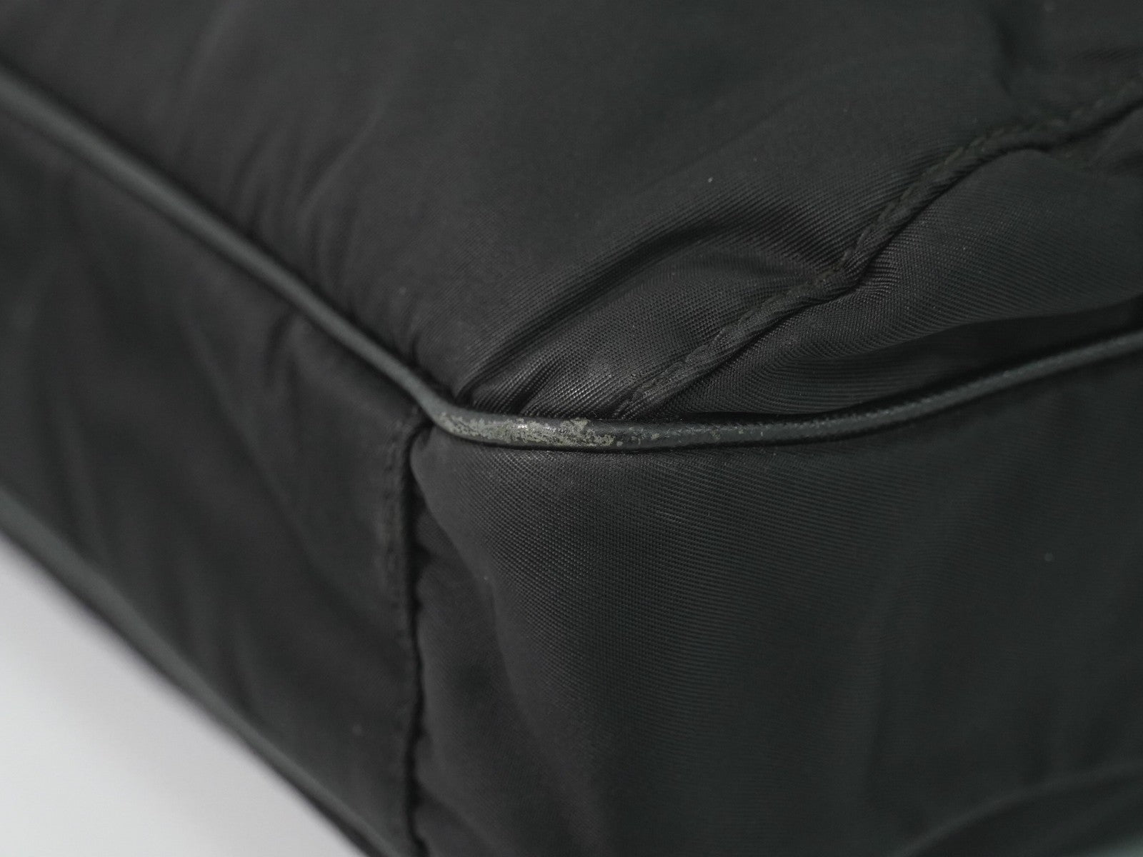 Prada Double Pocket Zip Messenger Tessuto, BLACK, NYLON, Shoulder bag