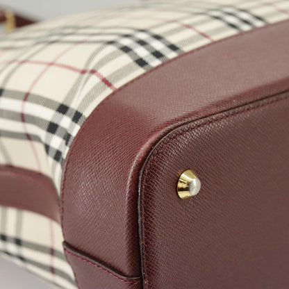 Burberry Nova Check Tote Canvas and Leather, BEIGE, CANVAS, Tote bag