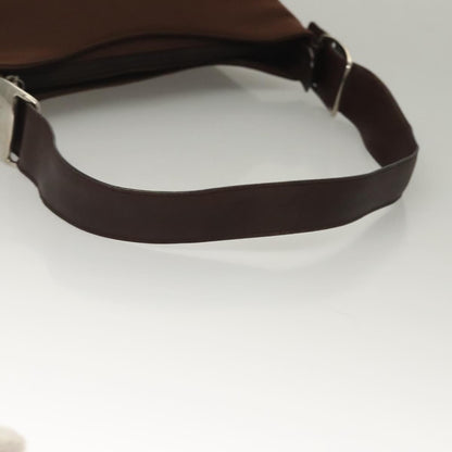 Salvatore Ferragamo Vala Shoulder Bag Canvas, BROWN, CANVAS, Shoulder bag