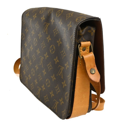 Louis Vuitton Cartouchiere Handbag Monogram Canvas, BROWN, CANVAS, Shoulder bag