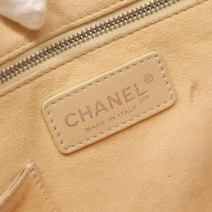 Chanel CC No.5 Shopping Tote Perforated Patent, YELLOW, PATENT_LEATHER, Tote bag