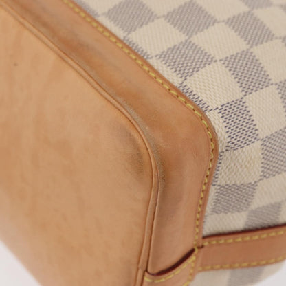 Louis Vuitton Noe Handbag Damier, White, Canvas, Handbag