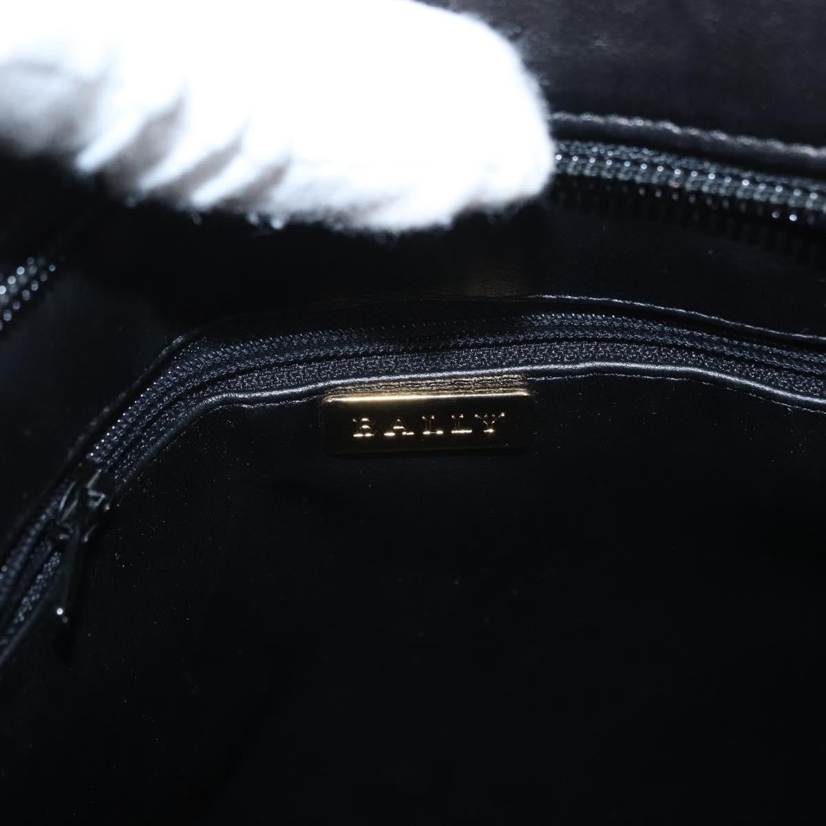 Bally Vintage Chain Shoulder Bag Quilted Leather, Black, Leather, Shoulder Bag