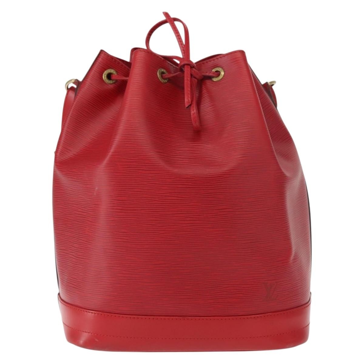 Louis Vuitton Noe Handbag Epi Leather, RED, LEATHER, Shoulder bag