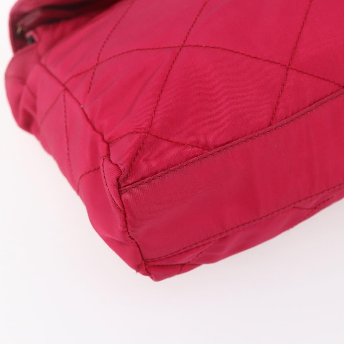Prada Re-Edition 1995 Chain Tote Quilted Re-Nylon, Pink, Nylon, Shoulder Bag
