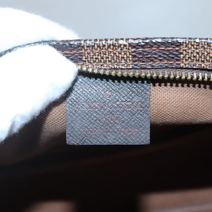 Louis Vuitton Trousse Make Up Bag Damier, BROWN, CANVAS, Clutche & pouche