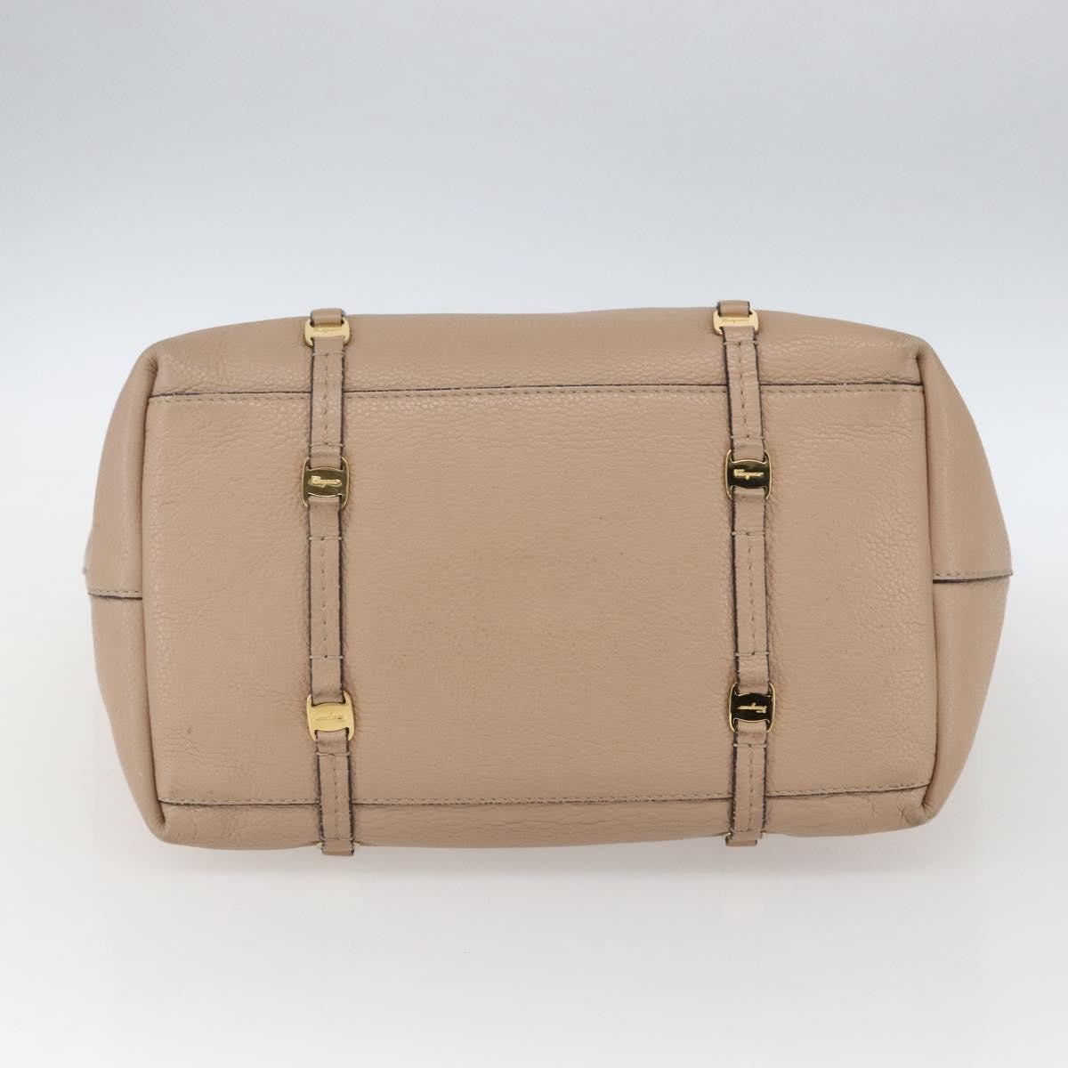 Salvatore Ferragamo Vala tote Leather, BEIGE, LEATHER, Tote bag