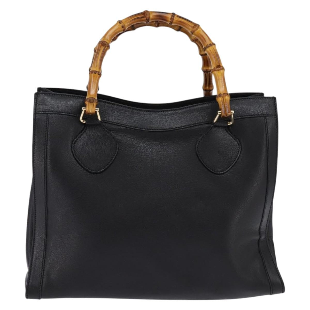 Gucci Diana NM Bamboo Handle Tote Leather, GOLD, LEATHER, Tote bag