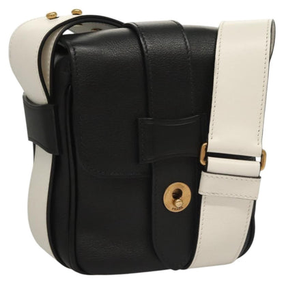 Prada Turnlock Flap Crossbody Bag Leather, BLACK, LEATHER, Shoulder bag
