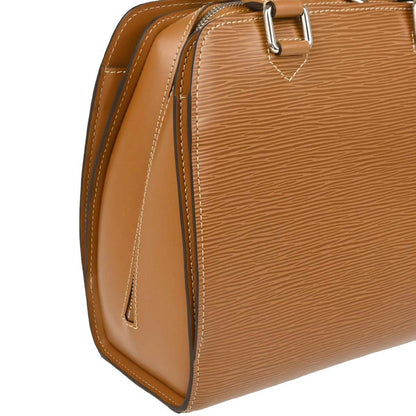 Louis Vuitton Pont Neuf Handbag Epi Leather, BROWN, LEATHER, Handbag
