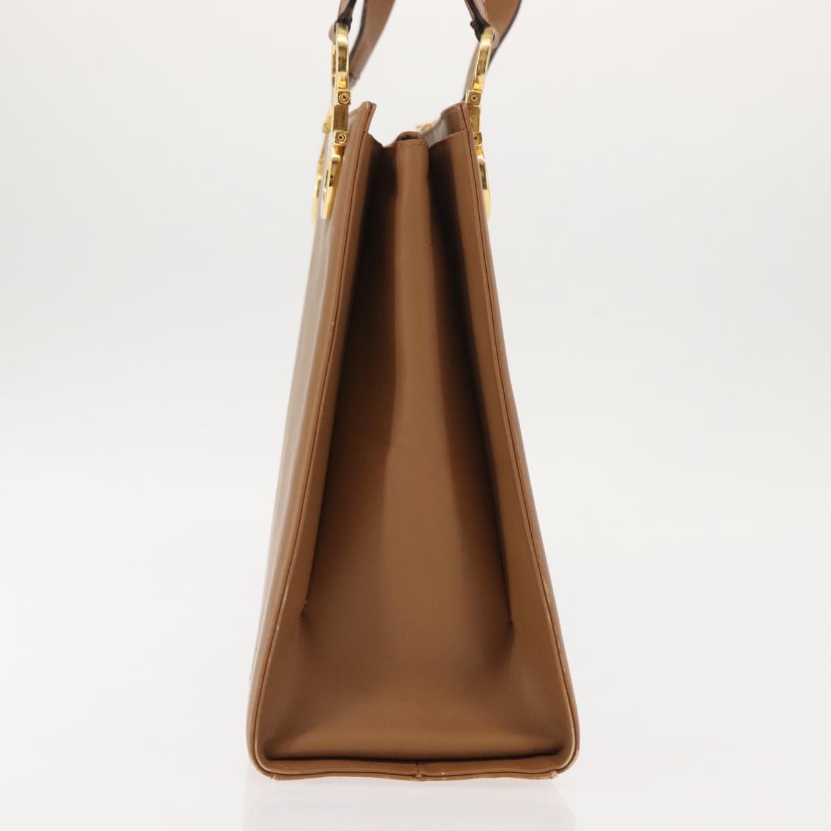 Salvatore Ferragamo Gancini Shoulder Bag Leather, BEIGE, LEATHER, Shoulder bag