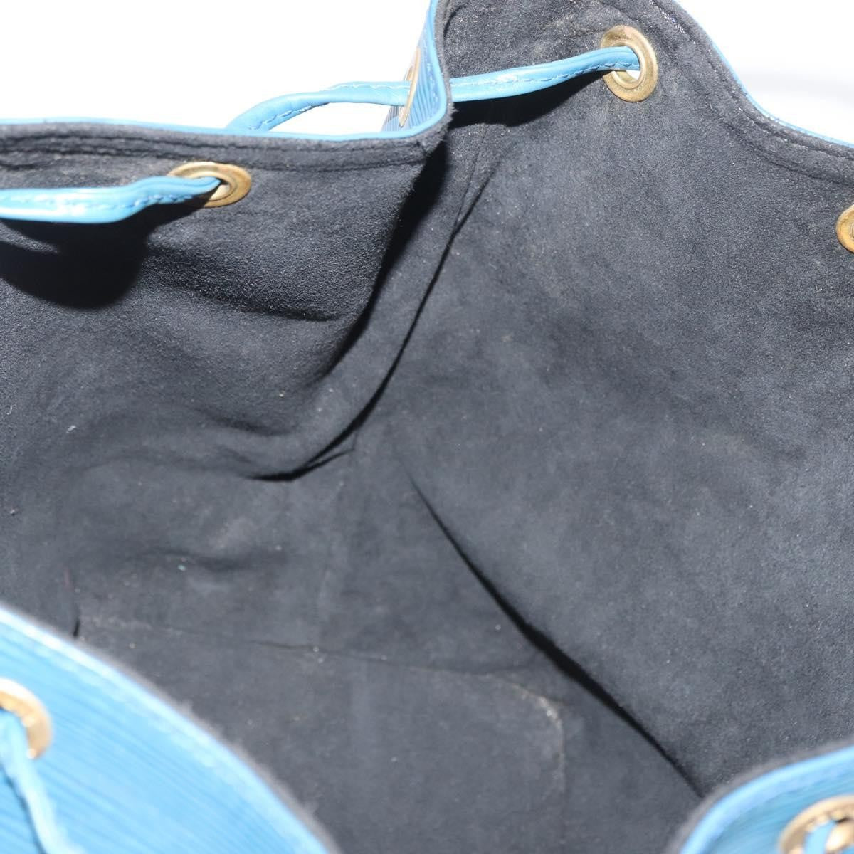 Louis Vuitton Petit Noe Handbag Epi Leather, Blue, Leather, Shoulder Bag