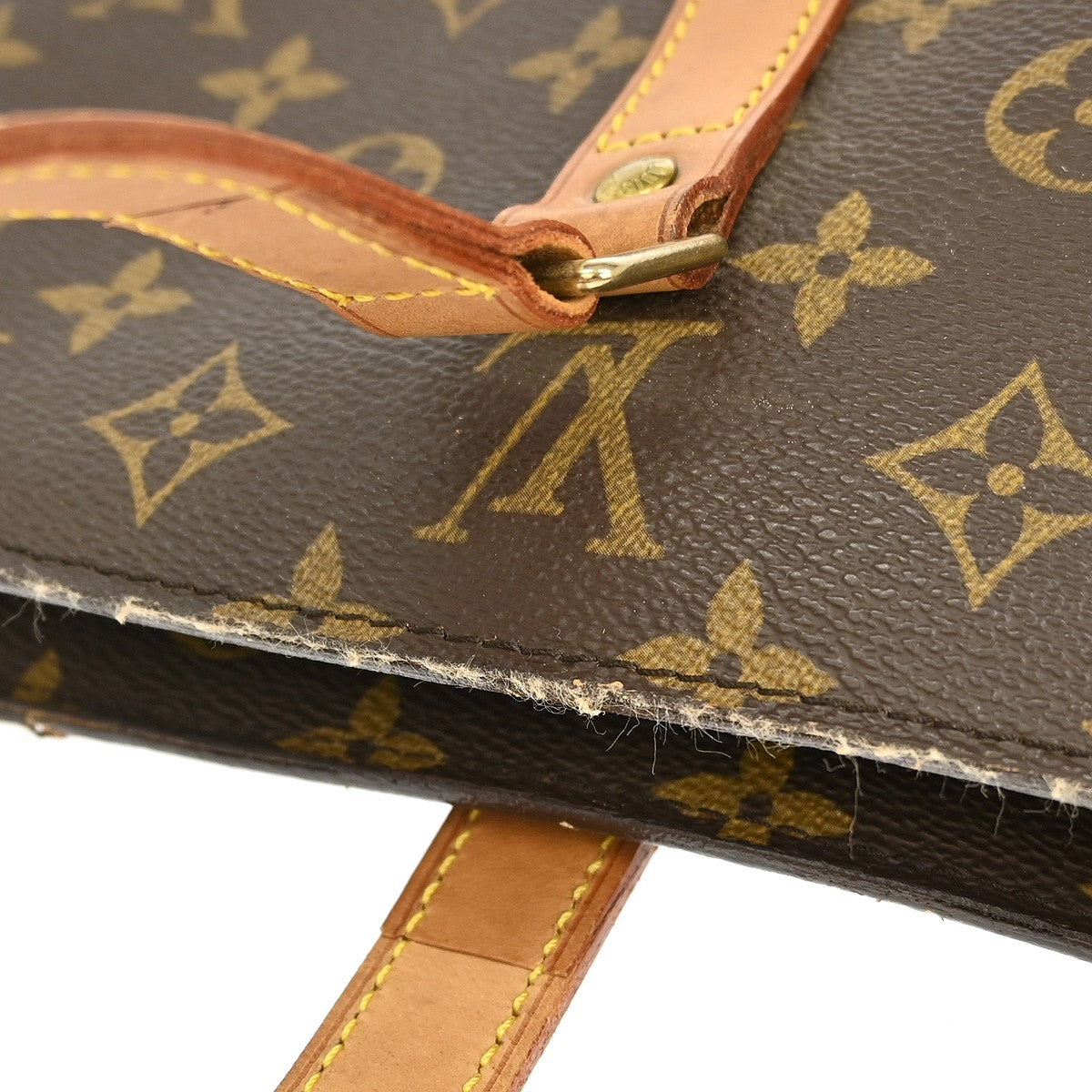 Louis Vuitton Babylone Handbag Monogram Canvas, BROWN, CANVAS, Tote bag