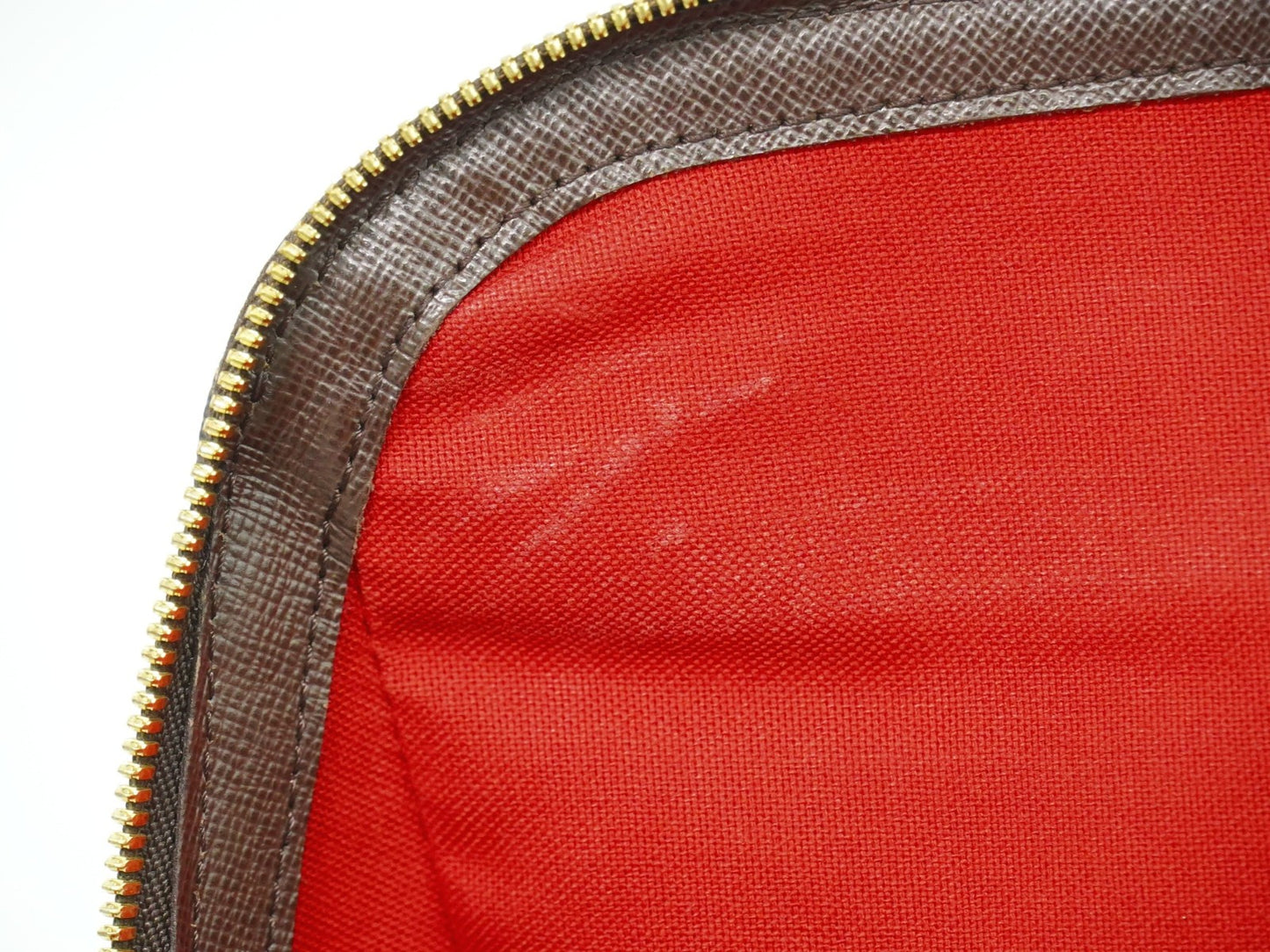 Louis Vuitton Belem Handbag Damier, BROWN, CANVAS, Shoulder bag