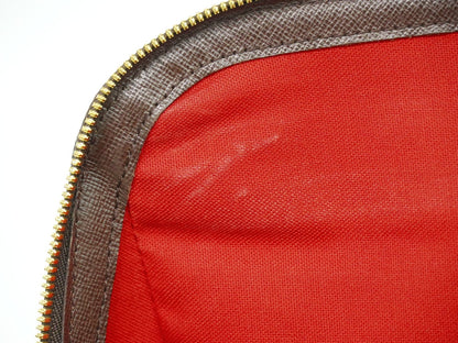 Louis Vuitton Belem Handbag Damier, BROWN, CANVAS, Shoulder bag